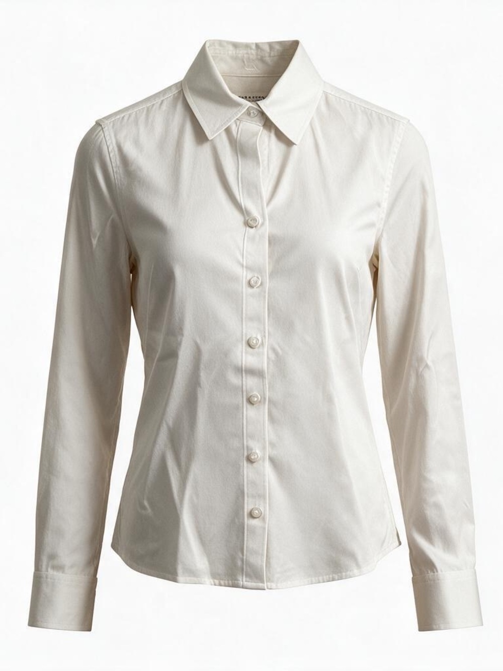 Banana Republic Women's Cream Button-Down Shirt
